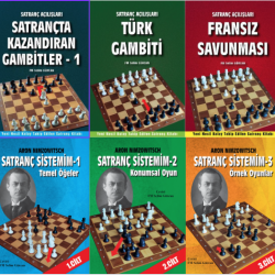 Yeni 6 kitap (Türk Gambiti, Fransız Savunması, Kazandıran Gambitler - 1, Satranç Sistemim 1-2-3)